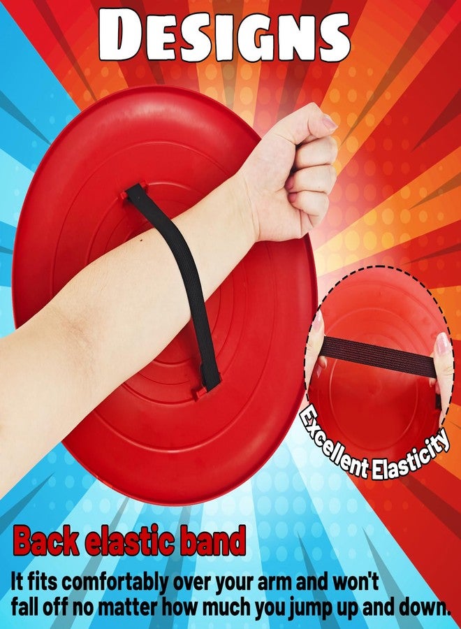YMMAALE 12 Inch Captain Round Shield,Superhero Shield Prop Role Play Toy,Halloween Cosplay Shield for Birthday Gift,Party Decoration - Image 4
